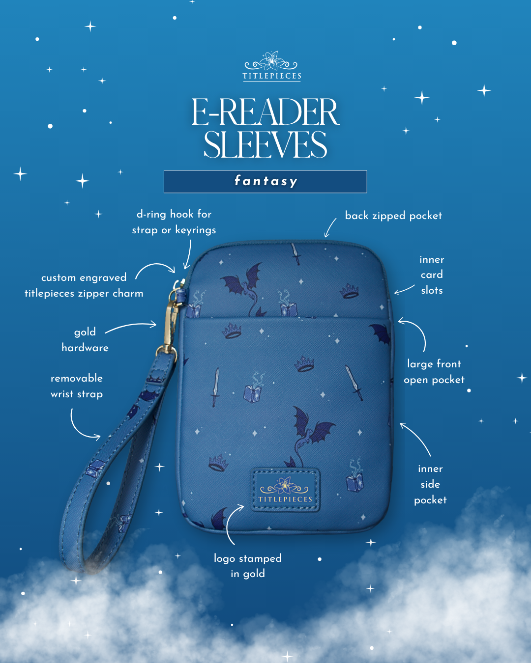 Dragon Fantasy E-Reader Sleeve