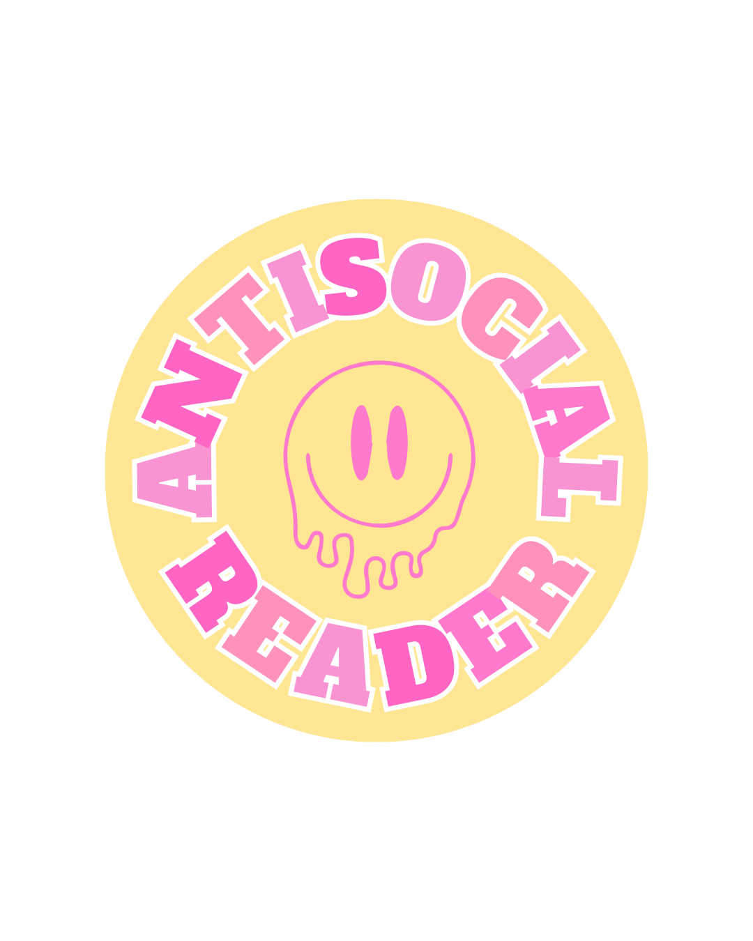 ANTISOCIAL READER Sticker