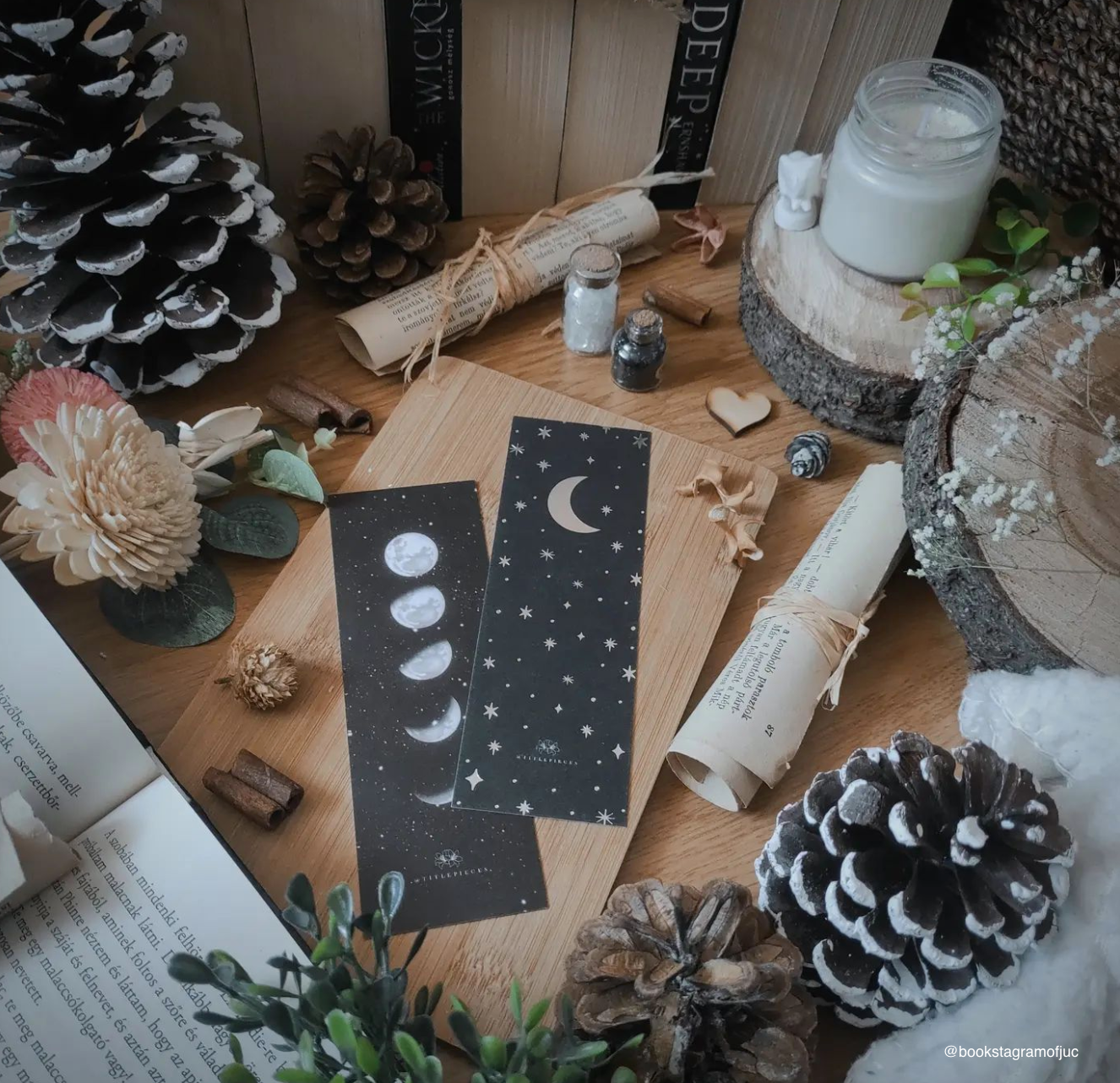 MOON AND STARS Foil Bookmark