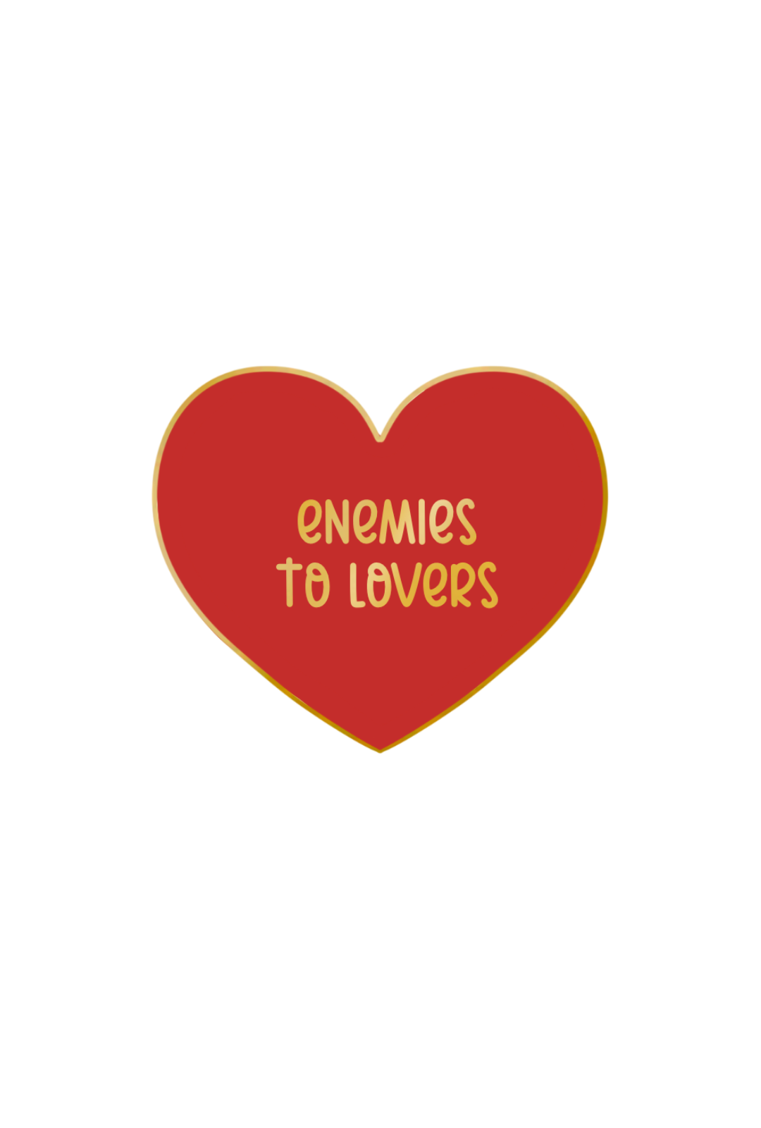 ENEMIES TO LOVERS Romance Trope Mini Enamel Pin