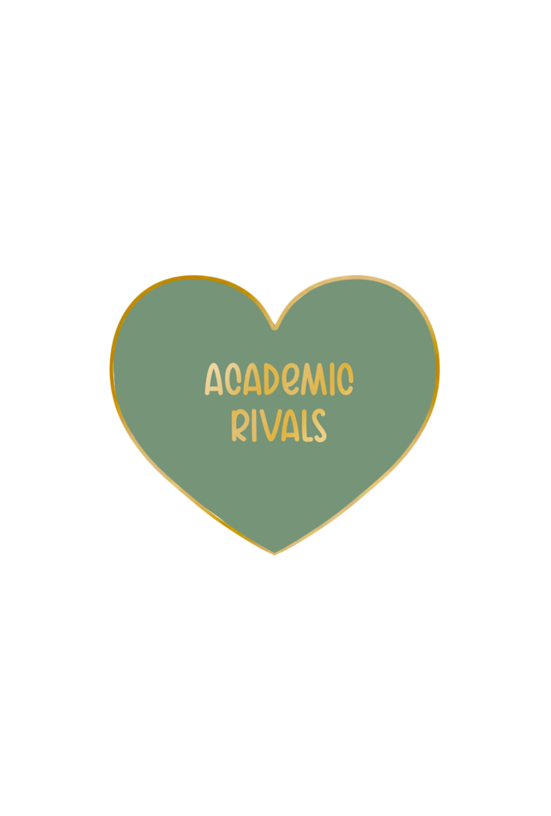 ACADEMIC RIVALS Romance Trope Mini Enamel Pin