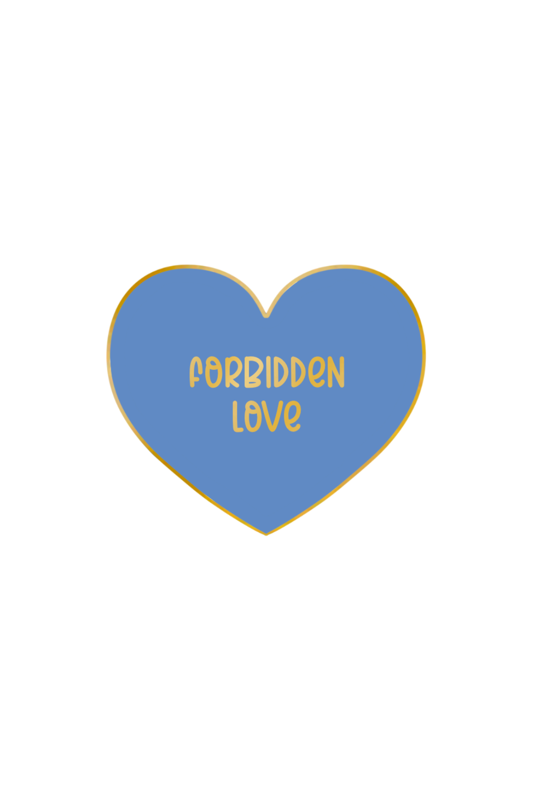 FORBIDDEN LOVE Romance Trope Mini Enamel Pin