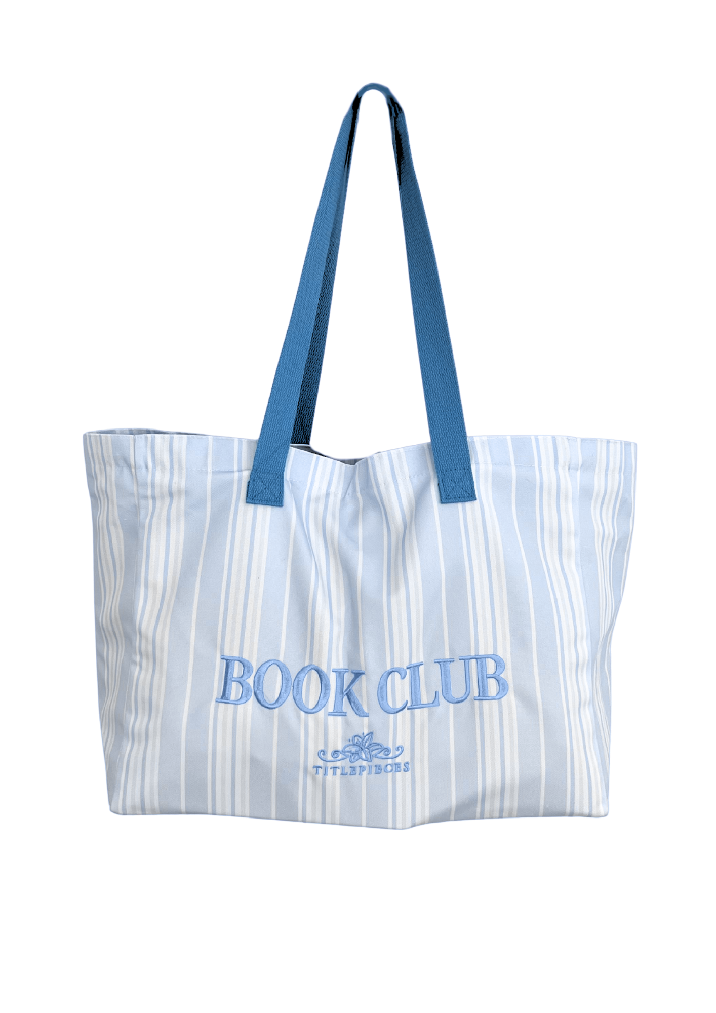 Book Club Large Tote Bag Blue