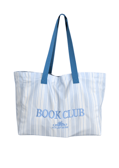 Book Club Large Tote Bag Blue