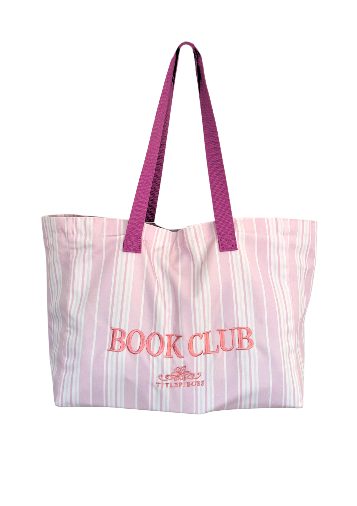 Book Club Large Tote Bag Pink