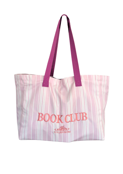 Book Club Large Tote Bag Pink