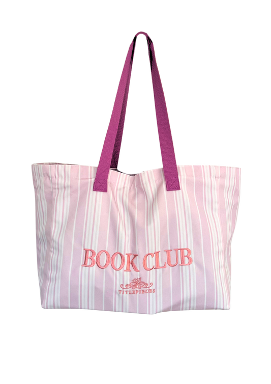 Book Club Large Tote Bag Pink