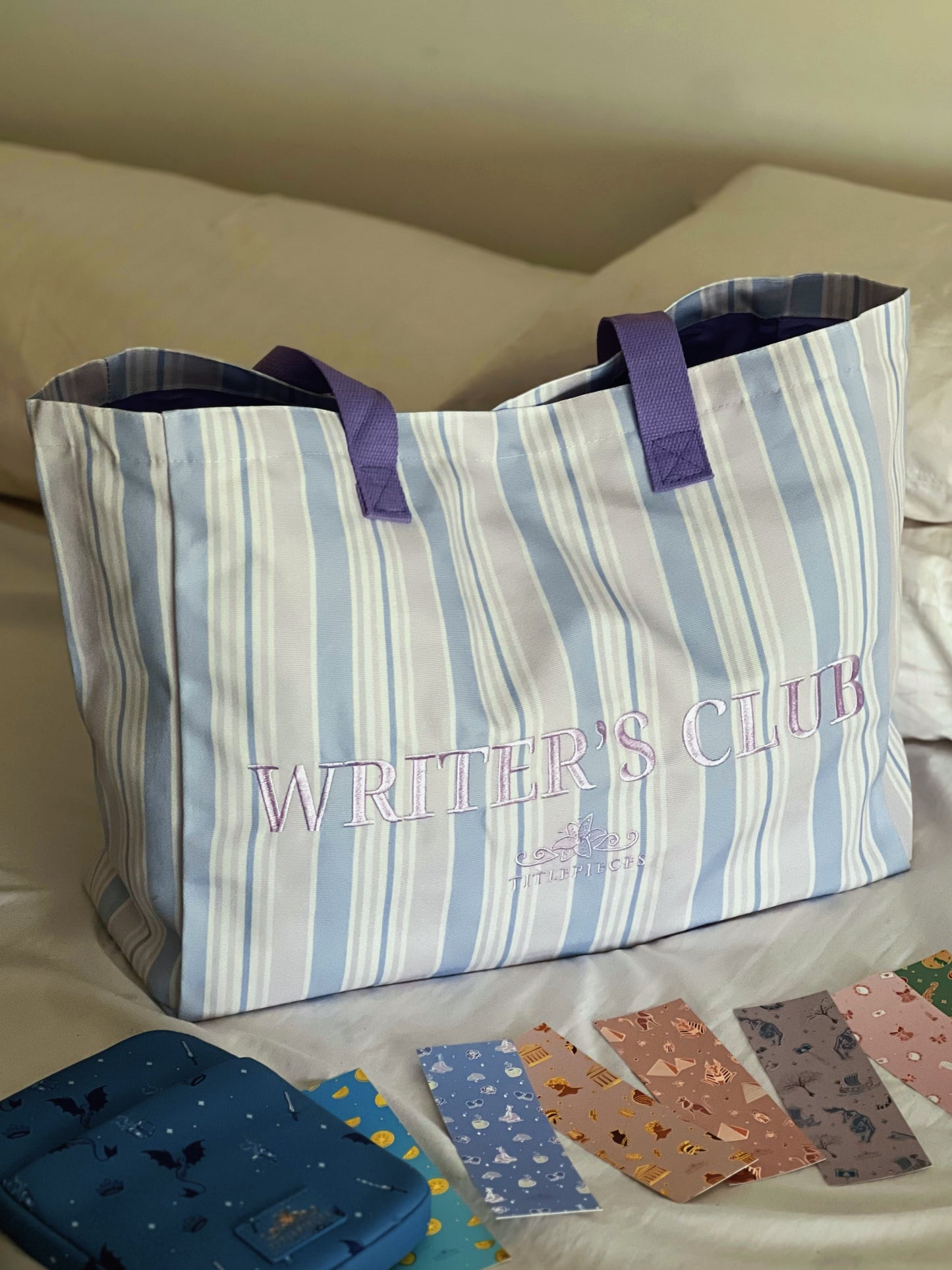Writer's Club Large Tote Bag Purple