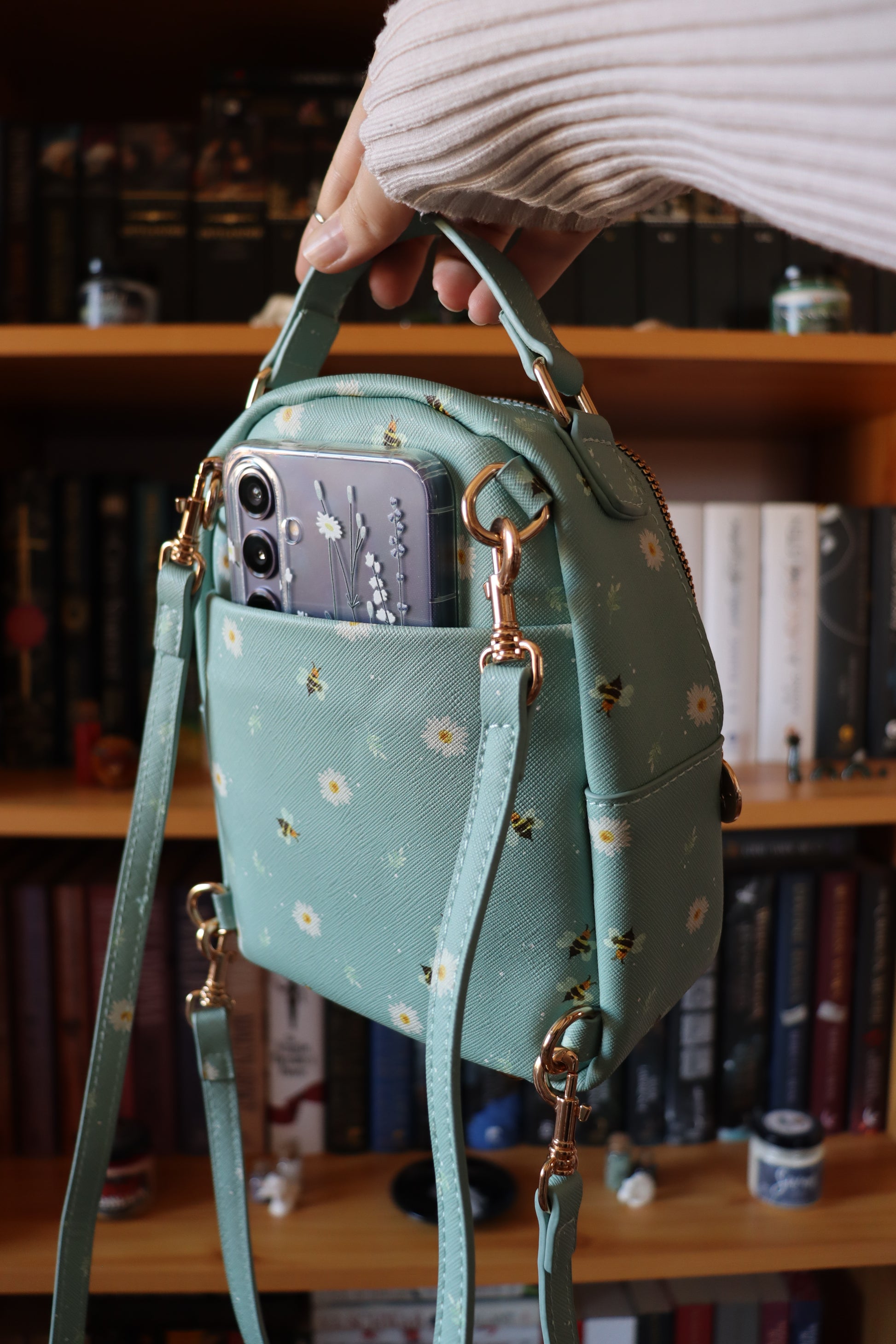 book themed mini backpack Rather Bee Reading Mini Backpack