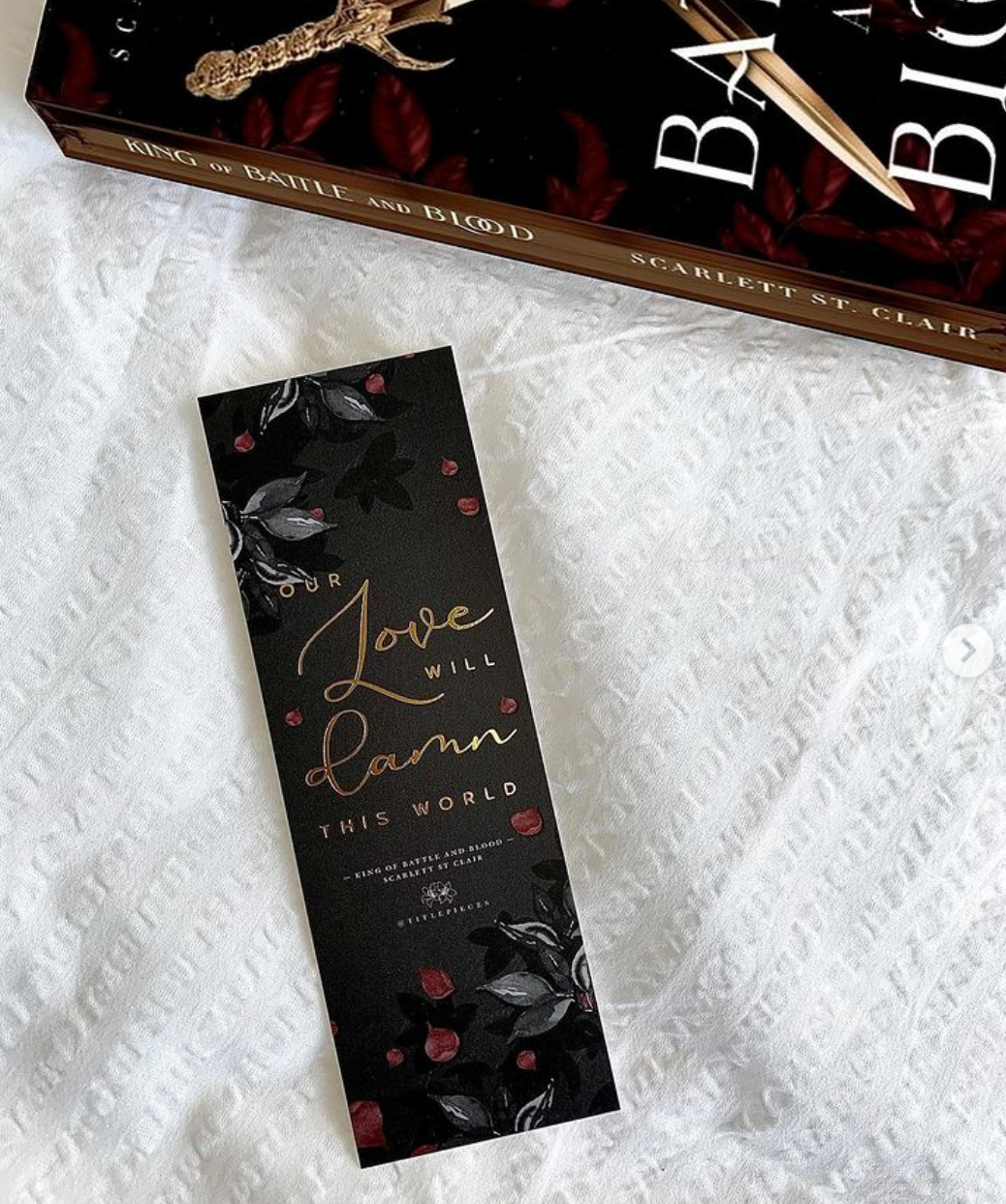 KING OF BATTLE AND BLOOD Foil Bookmark