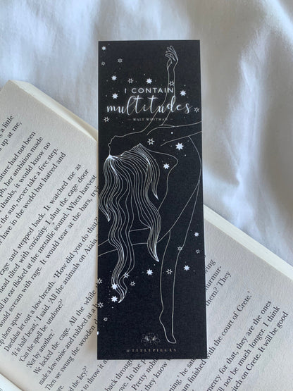 I CONTAIN MULTITUDES Walt Whitman Bookmark