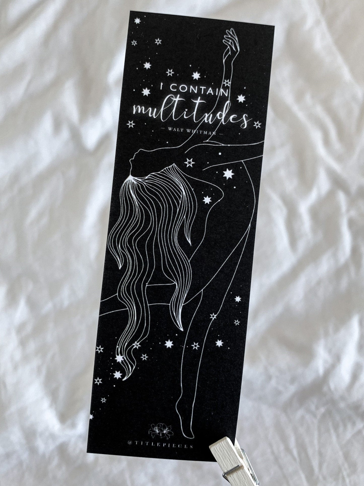 I CONTAIN MULTITUDES Walt Whitman Bookmark