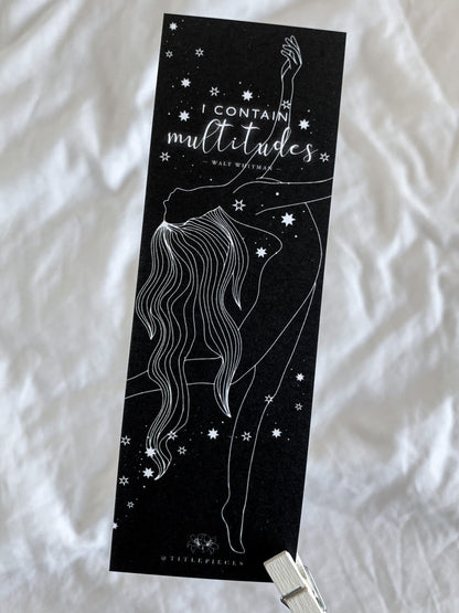 I CONTAIN MULTITUDES Walt Whitman Bookmark
